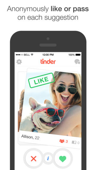 Tinder dating app ipad