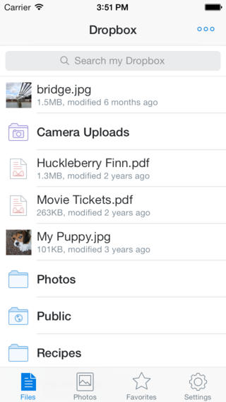 Dropbox iPad App