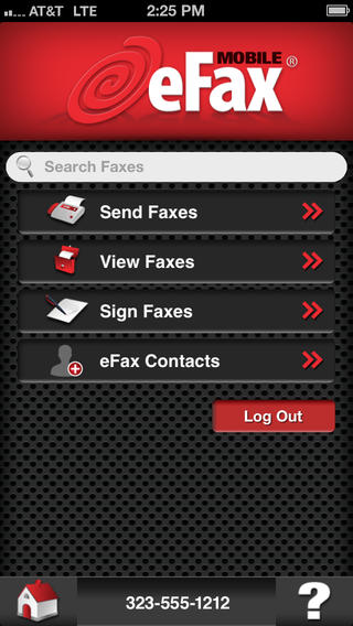 eFax iPad App