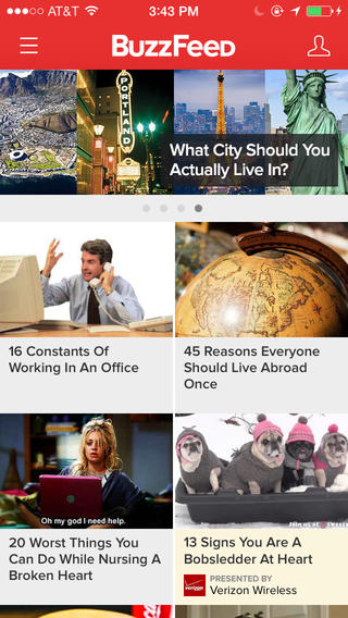 Buzzfeed App for Ipad