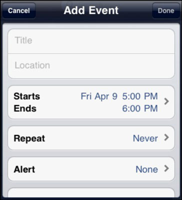 Ipad Calendar App