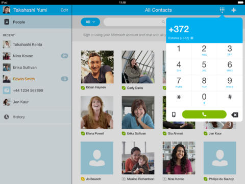 Skype iPad App