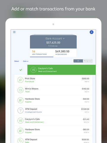 QuickBooks App for iPad