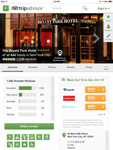 Trip Advisor App